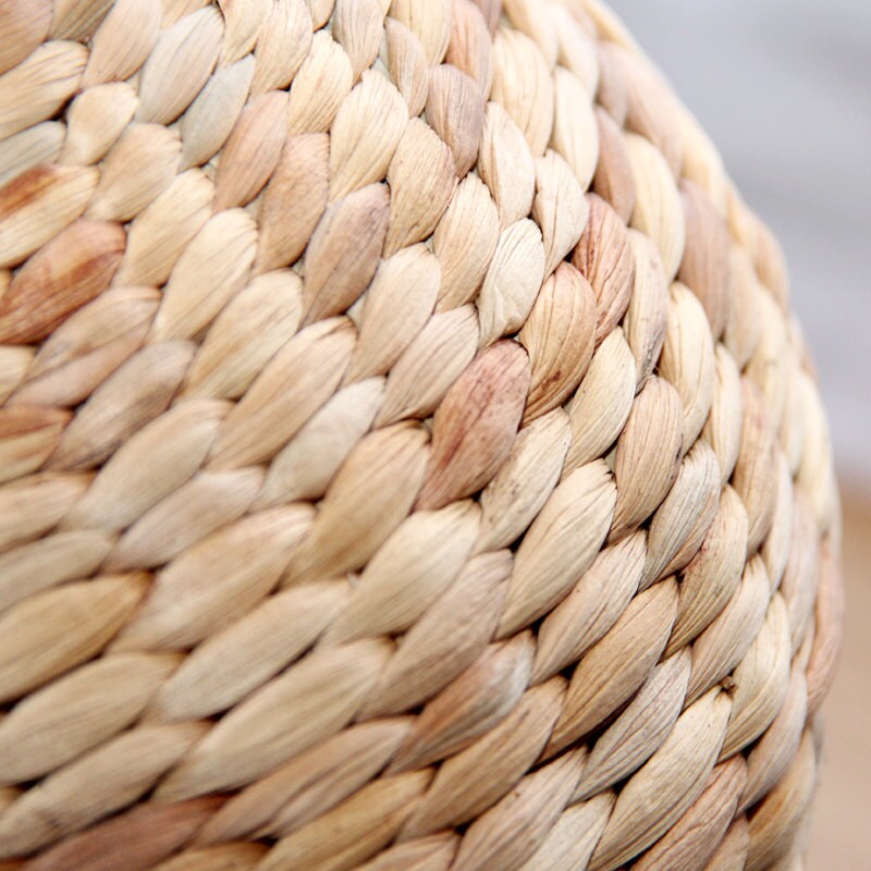 Rustic hand-woven floor vase/flower arrangement