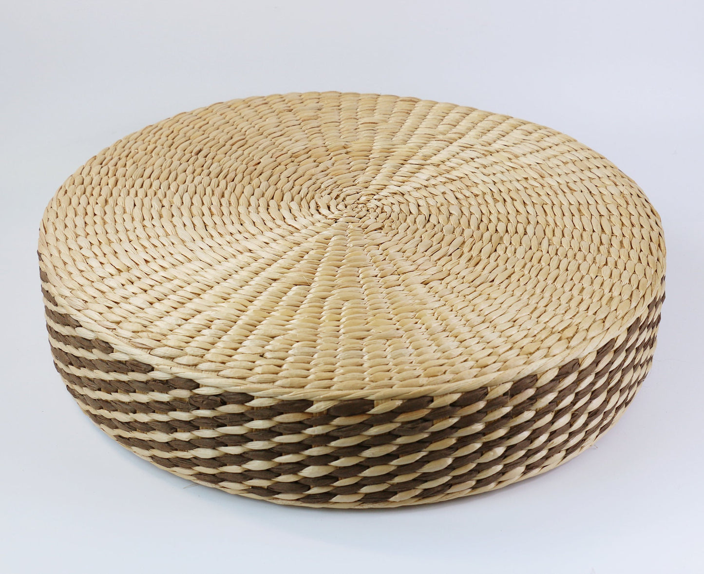 CUSTOM SIZE round Beige brown floor cushions