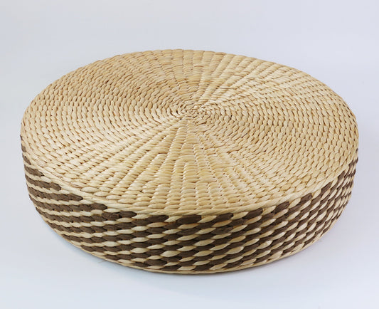 CUSTOM SIZE round Beige brown floor cushions