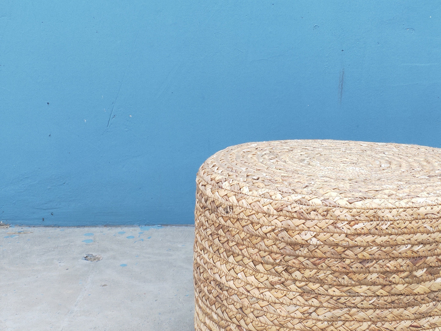 Custom brown round floor cushions