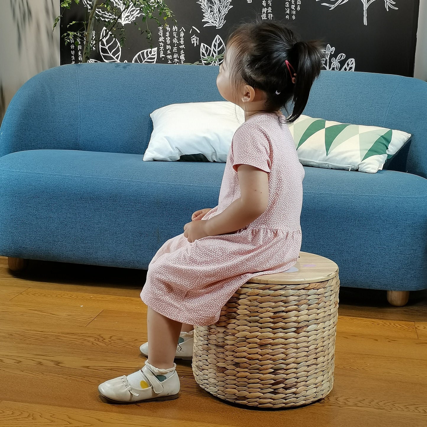 Cute storage bench for kids