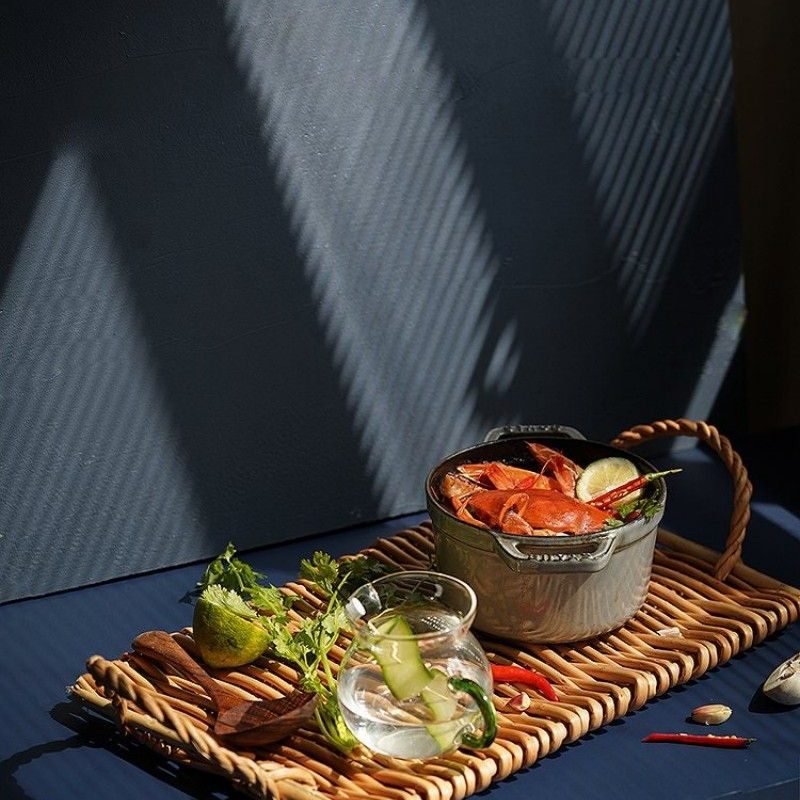Rectangle Rattan Serving Tray